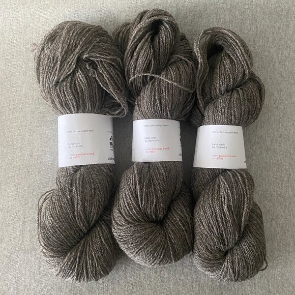 NWT Bare Naked Wools 100% Old Norwegian DK Colour "Grandpa's Beard" Lot of 3 - Picture 6 of 8